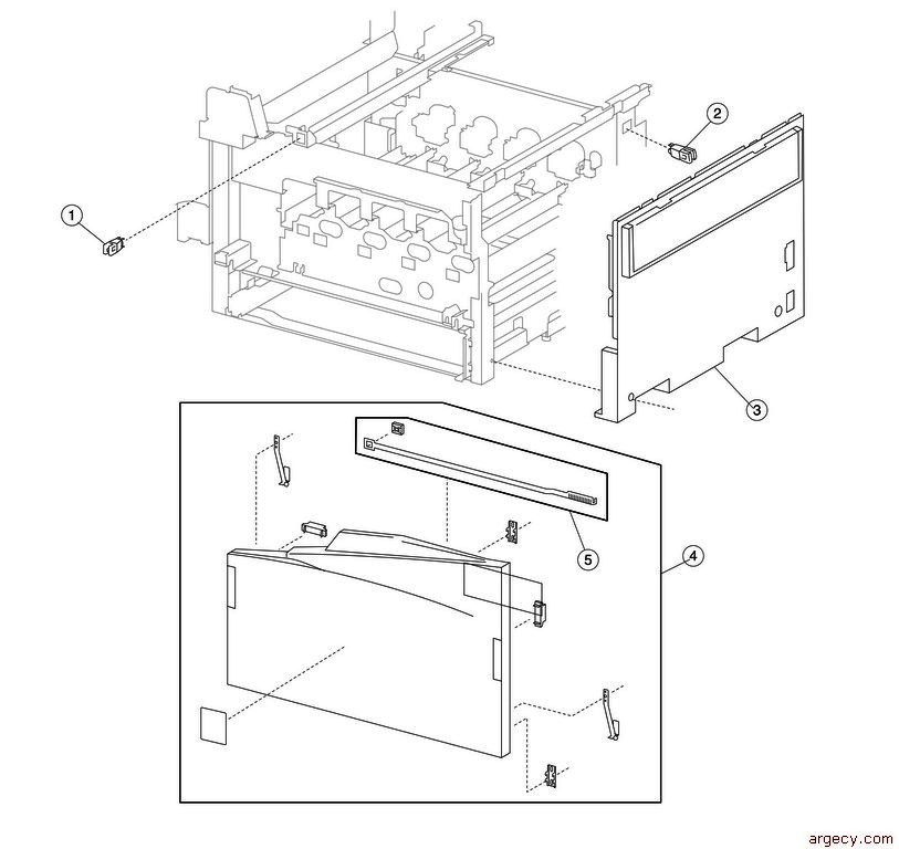 Parts diagram - IBM Infoprint 1767 (4960) Parts