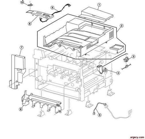 Parts diagram - IBM Infoprint 1767 (4960) Parts
