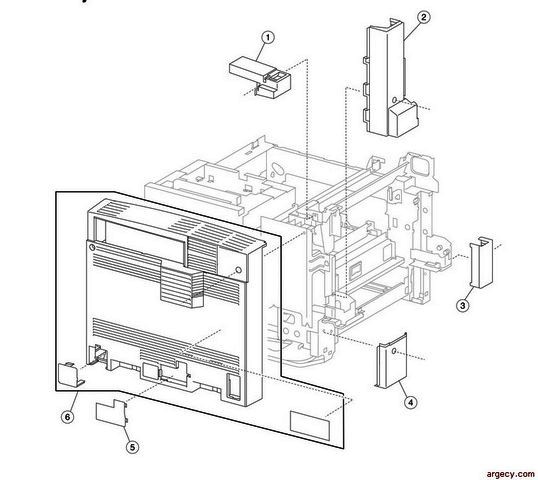 Parts diagram - IBM Infoprint 1767 (4960) Parts