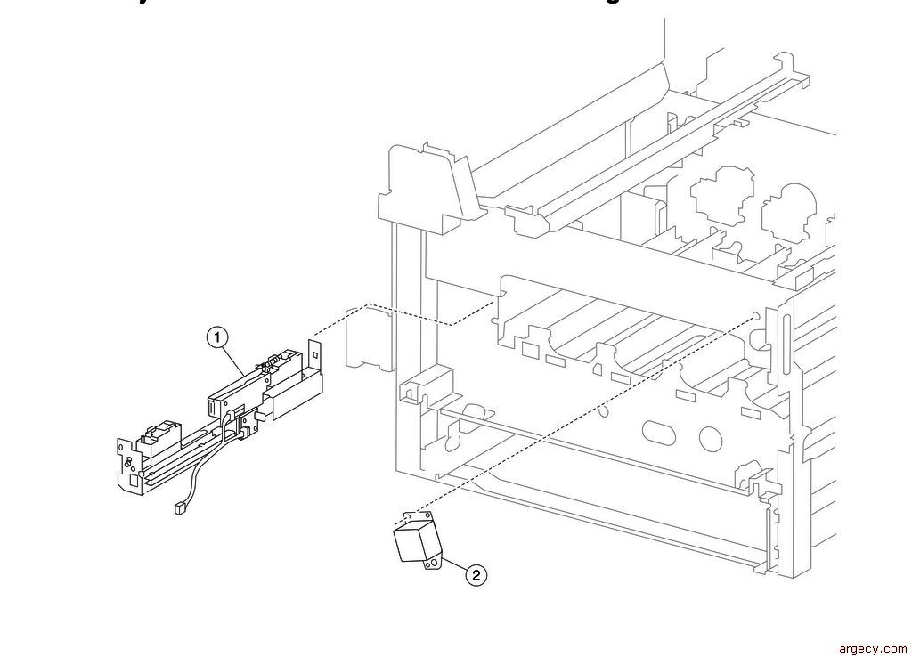 Parts diagram - IBM Infoprint 1767 (4960) Parts