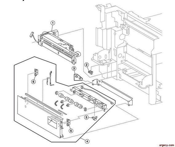 Parts diagram - IBM Infoprint 1767 (4960) Parts