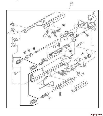 Parts diagram - IBM Infoprint 1767 (4960) Parts