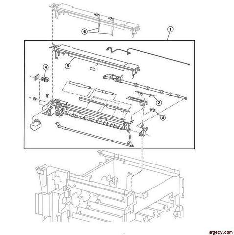 Parts diagram - IBM Infoprint 1767 (4960) Parts