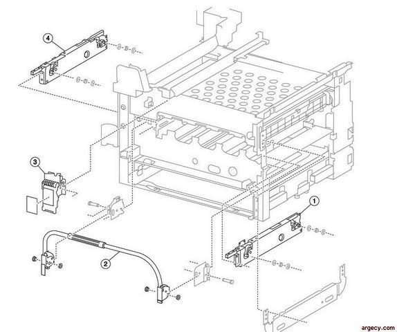 Parts diagram - IBM Infoprint 1767 (4960) Parts