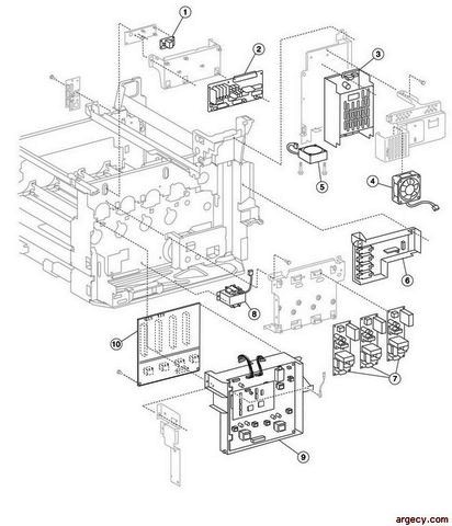Parts diagram - IBM Infoprint 1767 (4960) Parts