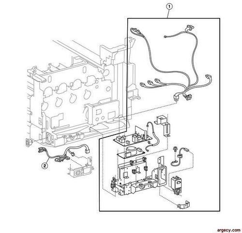 Parts diagram - IBM Infoprint 1767 (4960) Parts