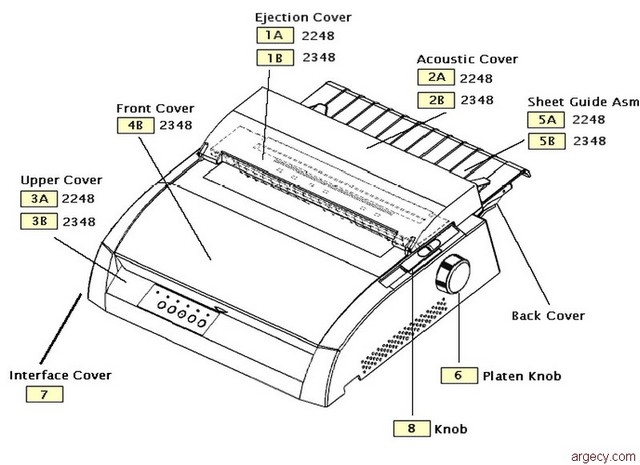 Parts diagram - T2248 and T2348 Parts