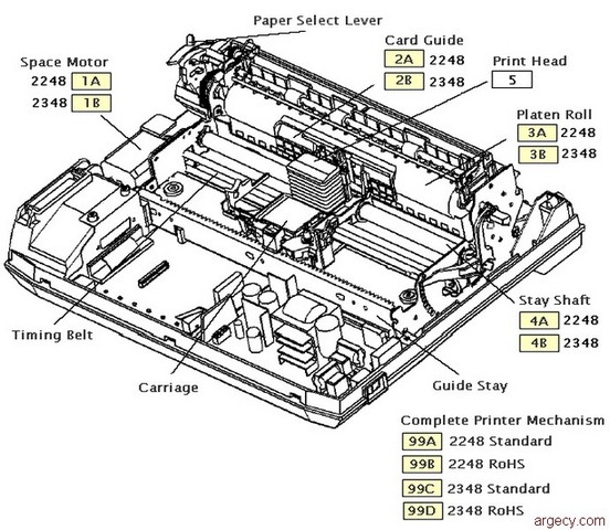 Parts diagram - T2248 and T2348 Parts