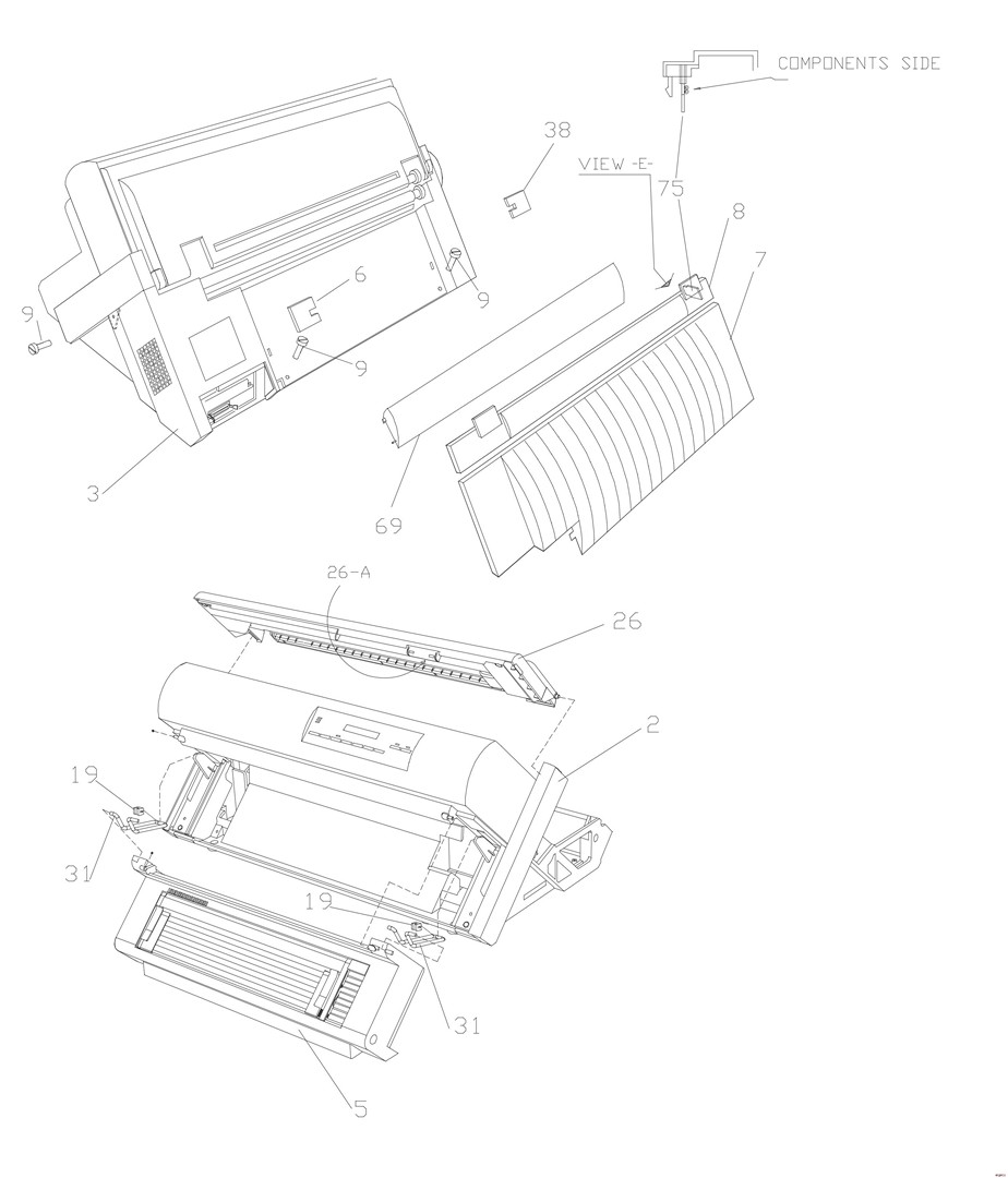 Parts diagram - IBM Infoprint 4247-L03 Parts