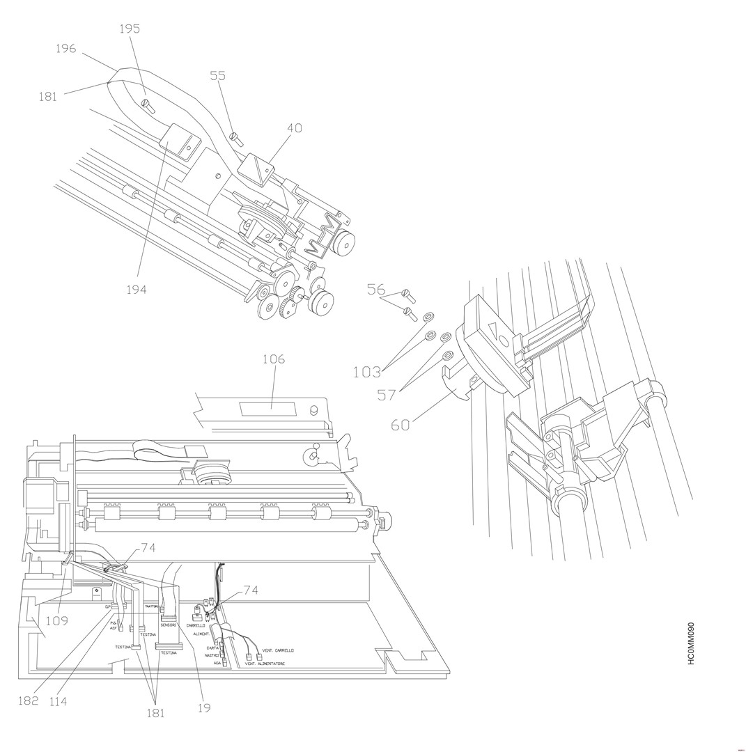 Parts diagram - IBM Infoprint 4247-L03 Parts