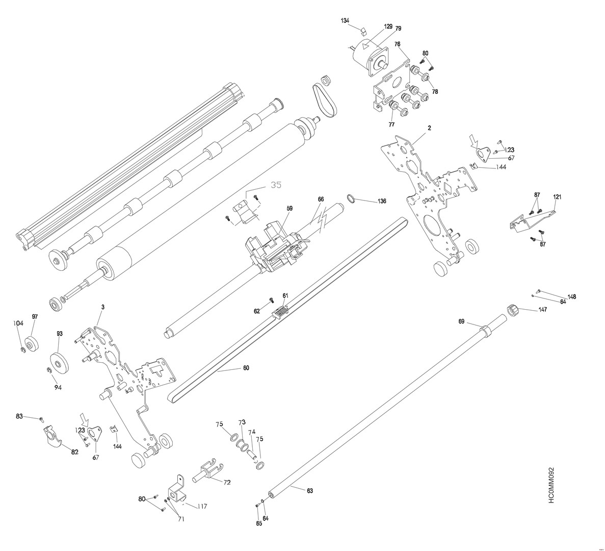 Parts diagram - IBM Infoprint 4247-L03 Parts