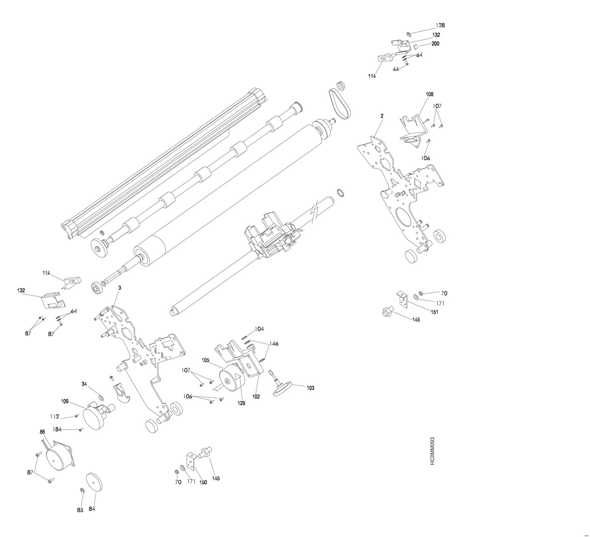 Parts diagram - IBM Infoprint 4247-L03 Parts
