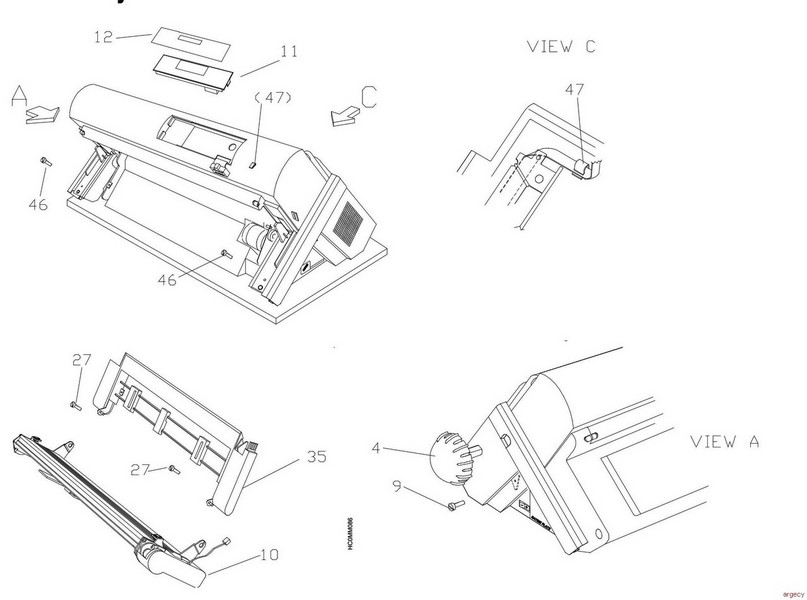 Parts diagram - IBM Infoprint 4247-X03 Parts
