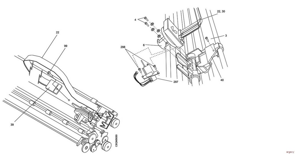 Parts diagram - IBM Infoprint 4247-X03 Parts