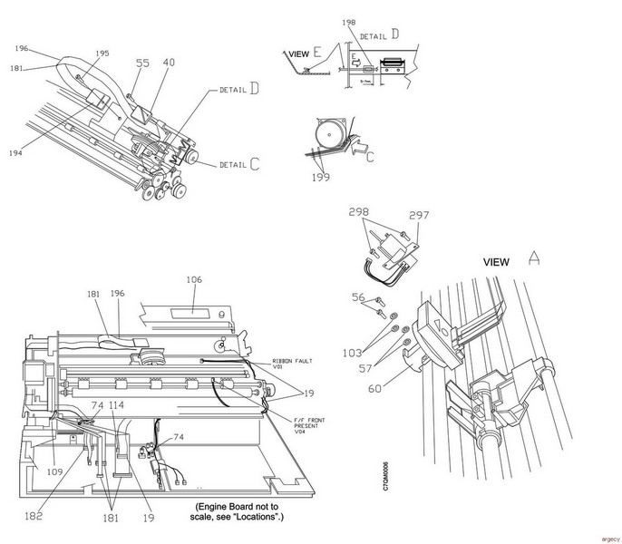 Parts diagram - IBM Infoprint 4247-X03 Parts