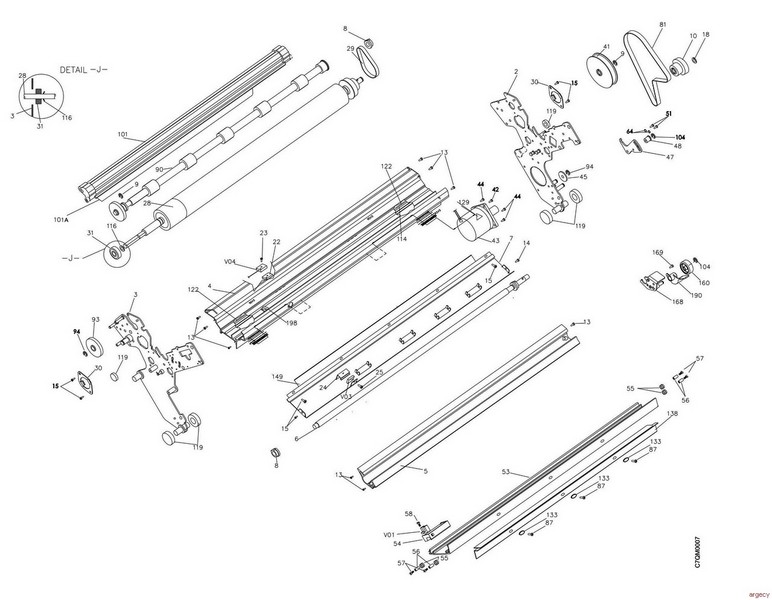 Parts diagram - IBM Infoprint 4247-X03 Parts