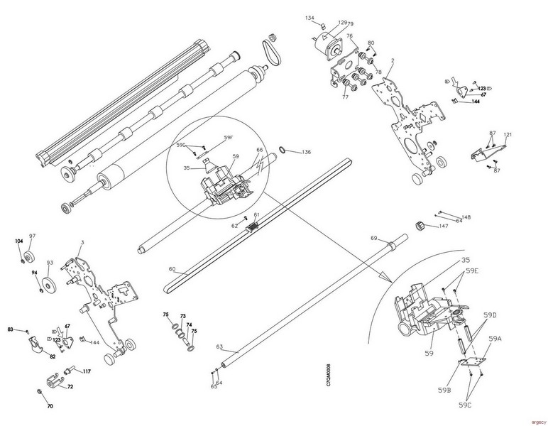 Parts diagram - IBM Infoprint 4247-X03 Parts
