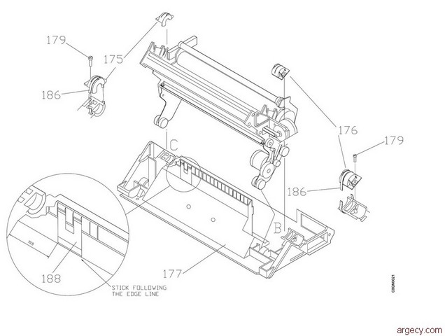 Parts diagram - IBM Infoprint 4247-Z03 Parts