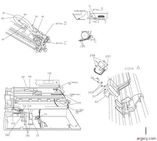 Parts diagram - IBM Infoprint 4247-Z03 Parts