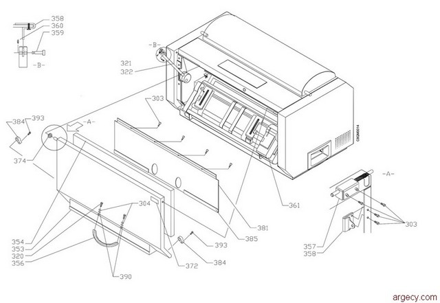 Parts diagram - IBM Infoprint 4247-Z03 Parts