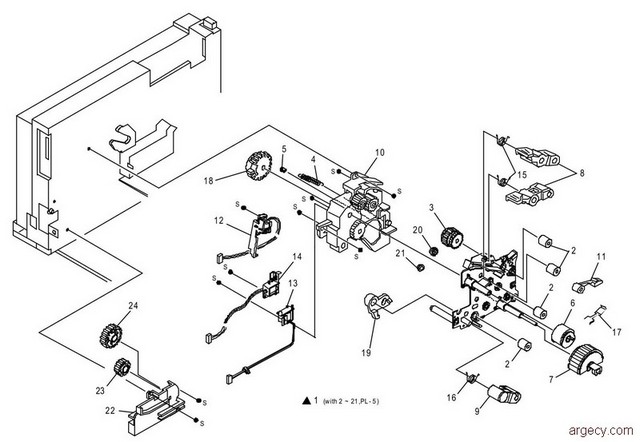 Parts diagram - IBM 4317 Parts