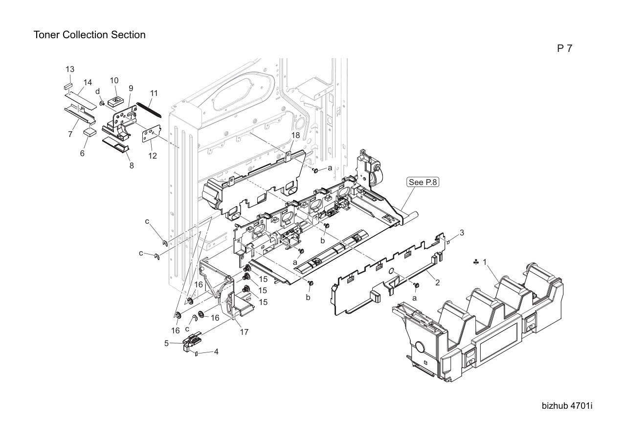 Konica Bizhub 4701i Parts