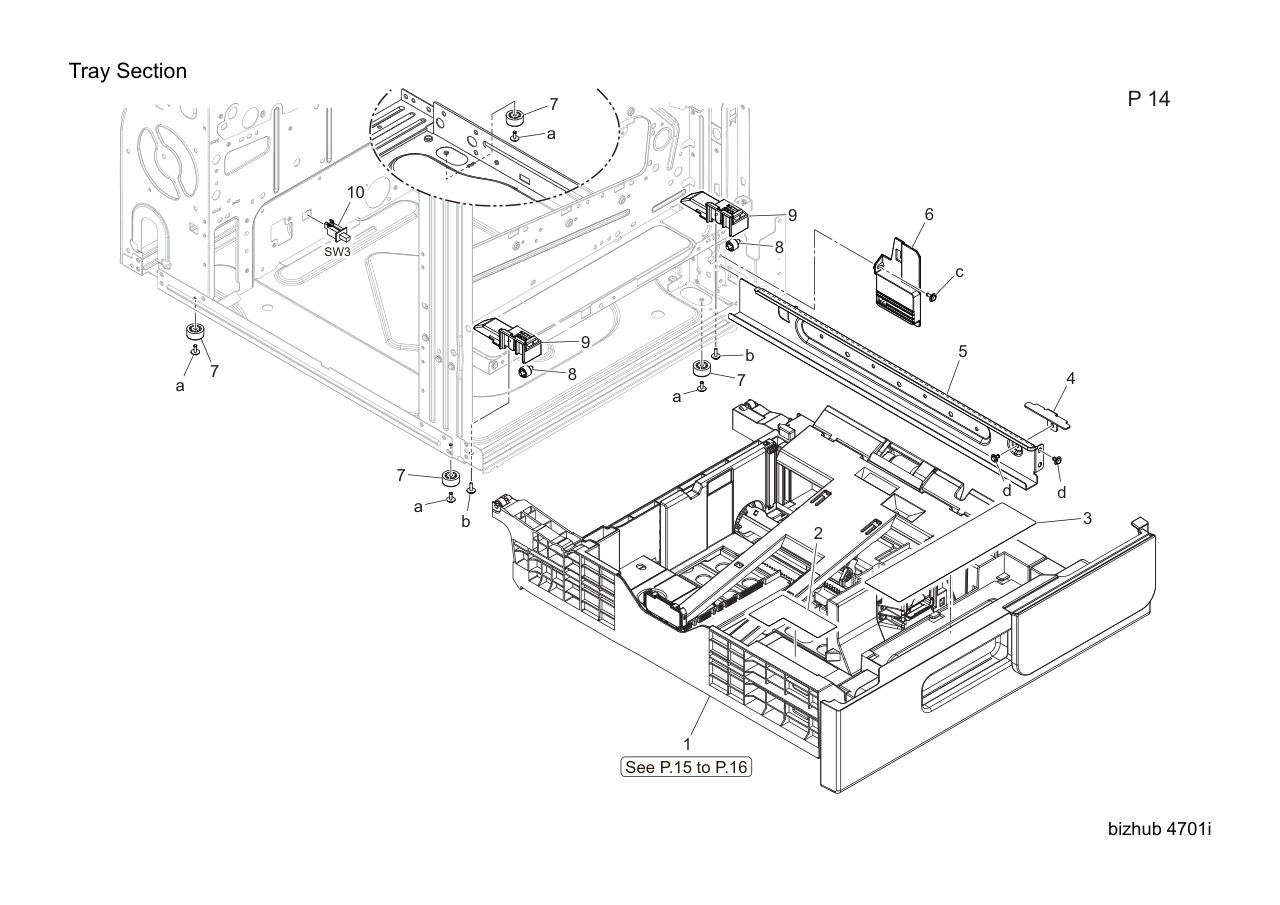 Konica Bizhub 4701i Parts
