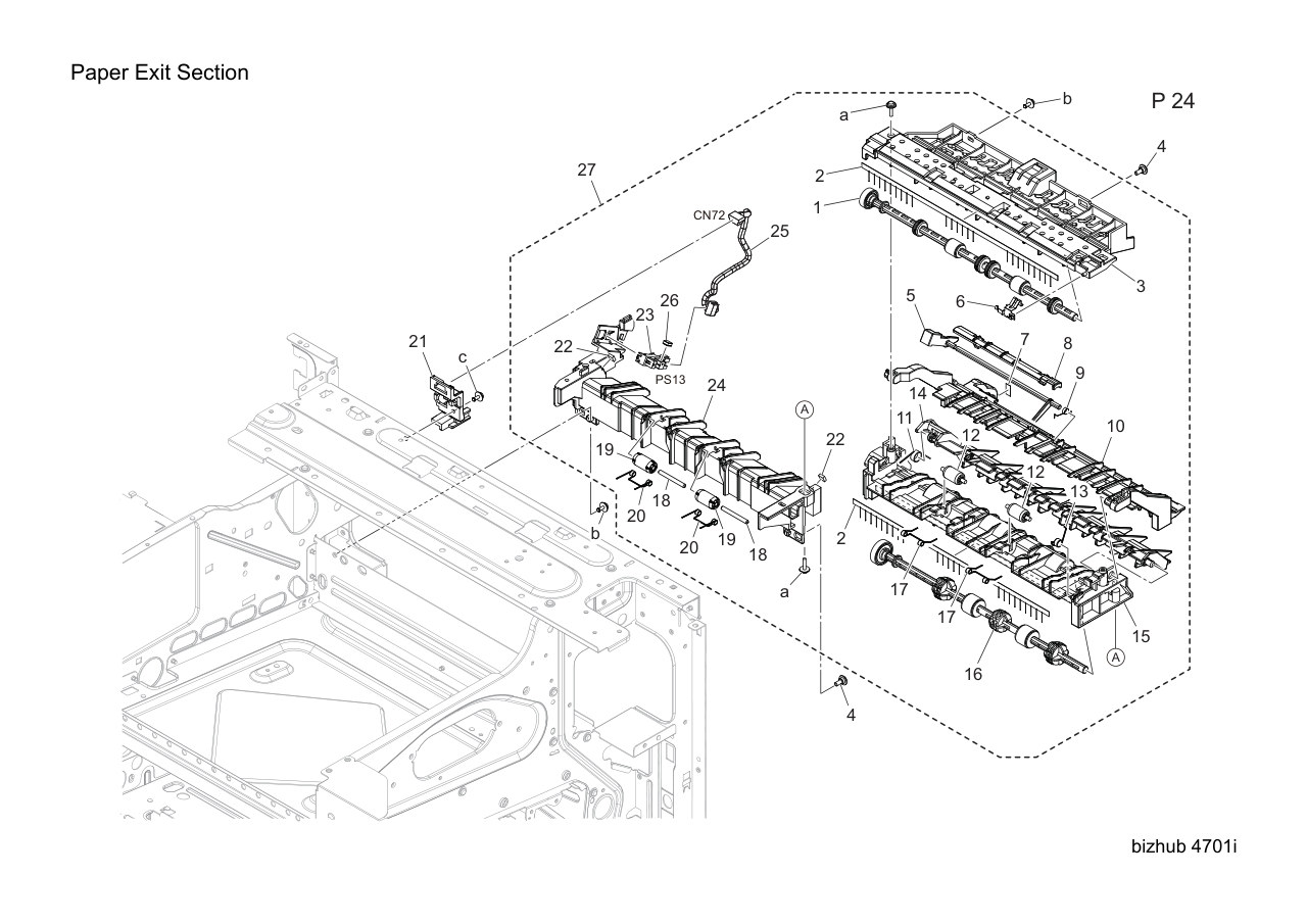 Konica Bizhub 4701i Parts