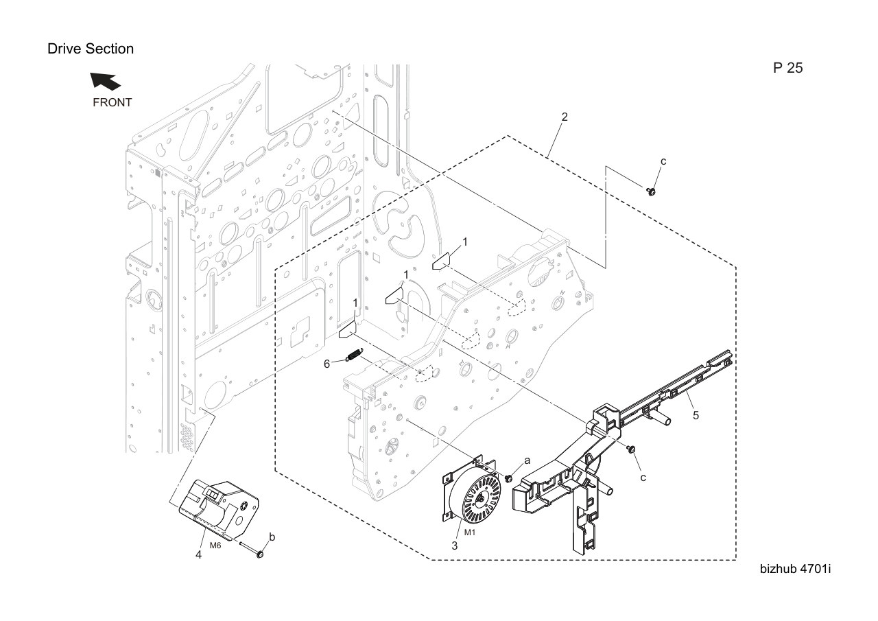 Konica Bizhub 4701i Parts