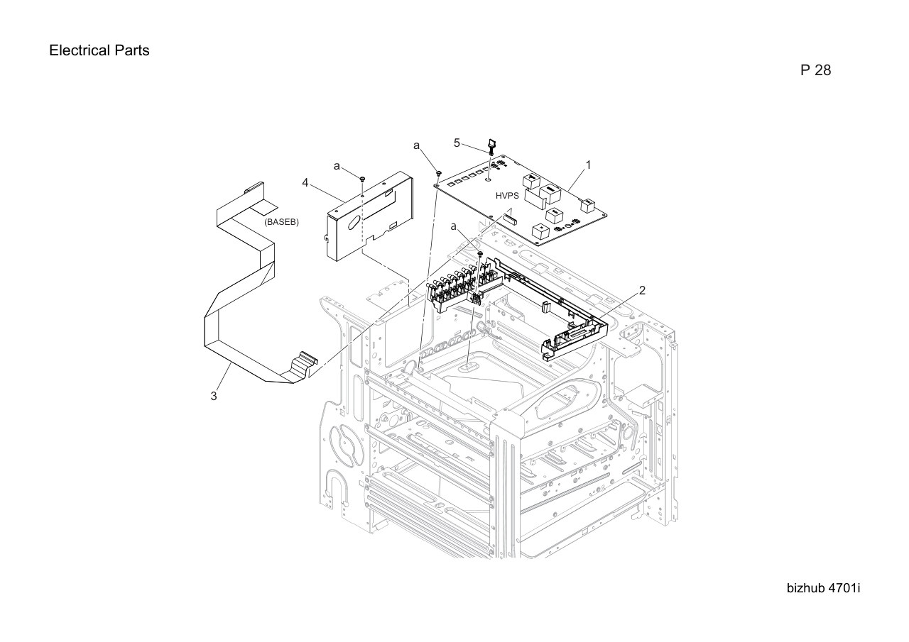 Konica Bizhub 4701i Parts
