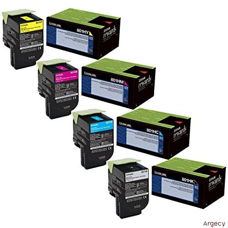 Lexmark 80C1HM0 3K Page Yield (New) - purchase from Argecy