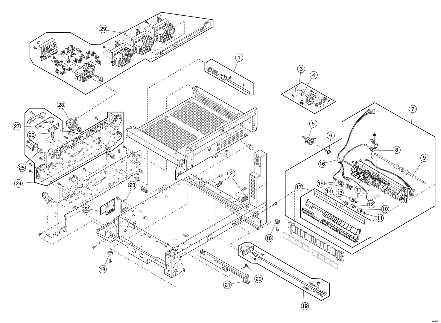 Parts diagram - Lexmark C920 Parts