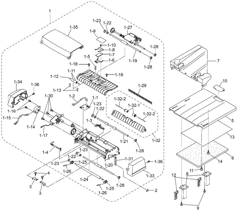 Adf&Tray MFC9750, MFC9850, MFC9870