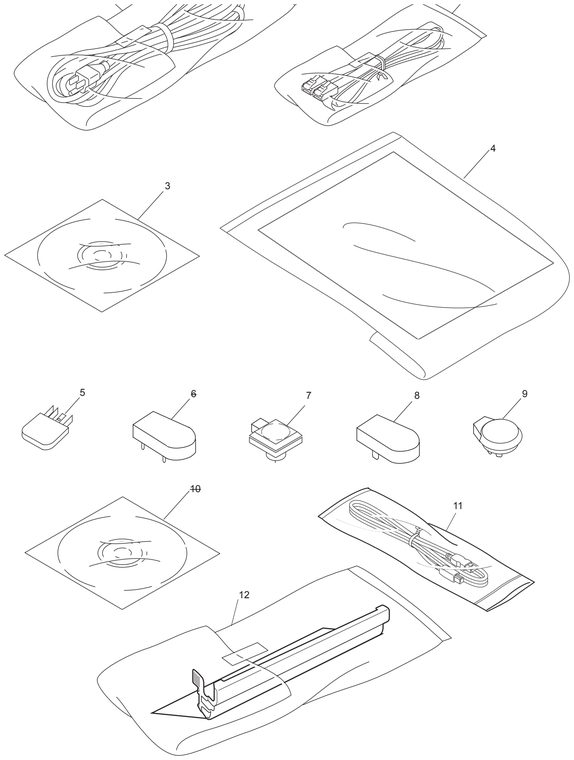 DCP-9010CN Accessories Parts Diagram
