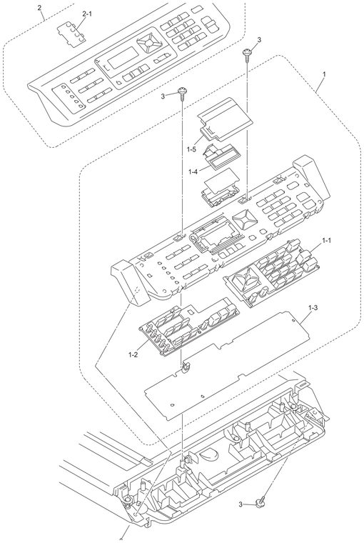DCP-9010CN Panel Parts Diagram