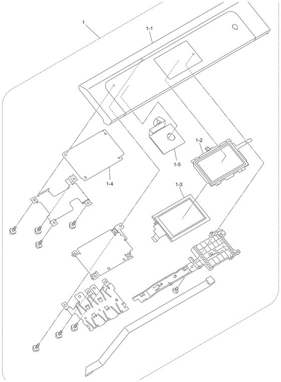 DCP-9015CDW Panel Parts Diagram