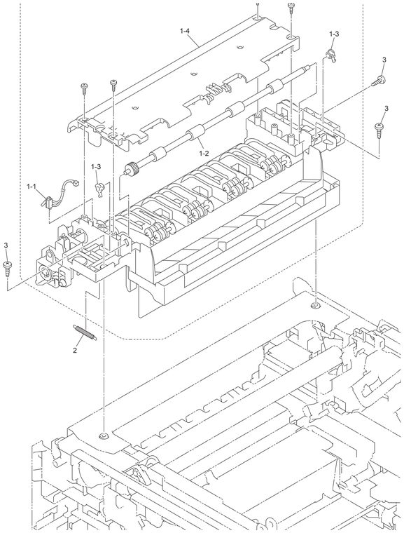 DCP-9015CDW Paper Eject Parts Diagram
