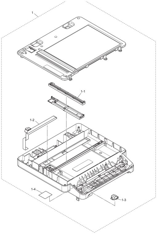 DCP-L5500 10. DOCUMENT SCANNER Parts Diagram