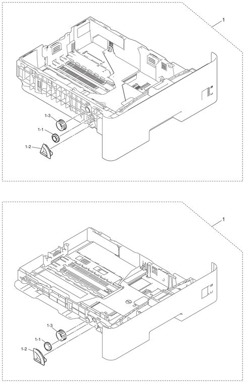 DCP-L5500 7. PAPER CASSETTE Parts Diagram