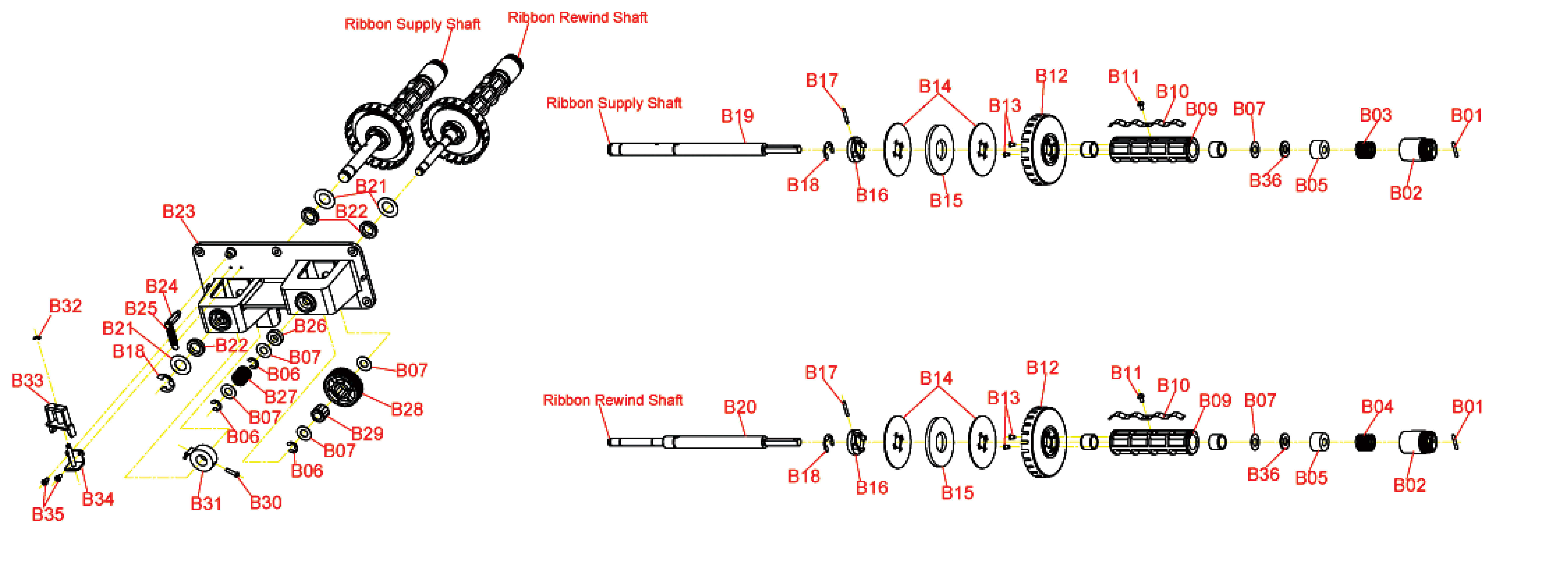 Tharo H434 & H436 Parts image 22