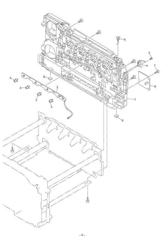 HL3040 Frame R Unit Parts Diagram