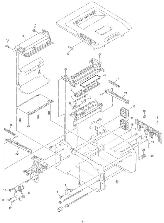 HL3040 Frame Parts Diagram