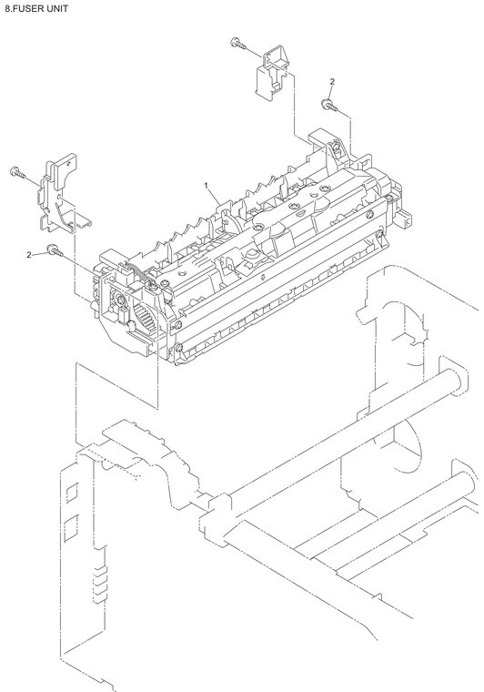 HL3040 Fuser Unit Parts Diagram