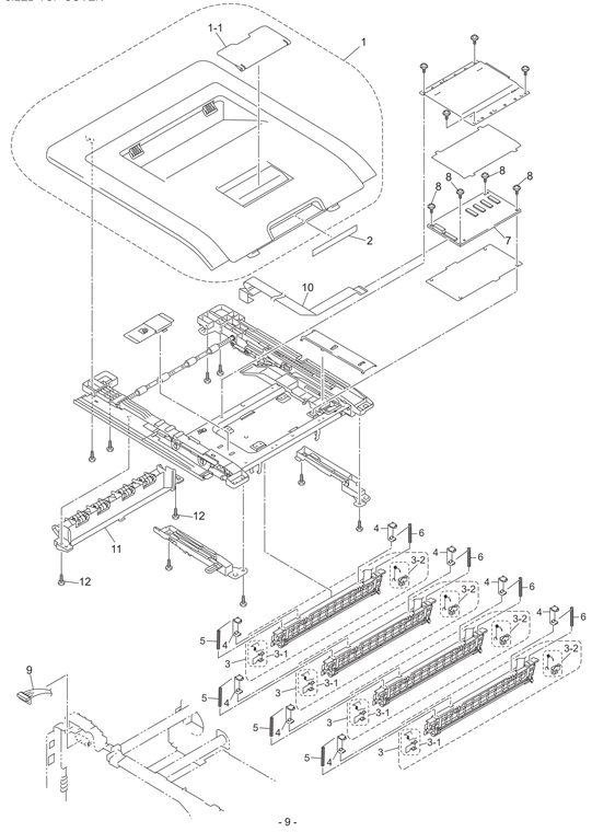 HL3040 Led Top Cover Parts Diagram
