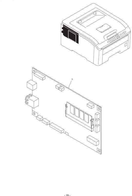 HL3040 Main Pcb Parts Diagram