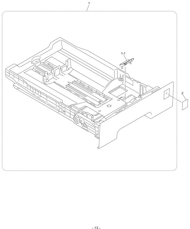 HL3040 Paper Tray Parts Diagram