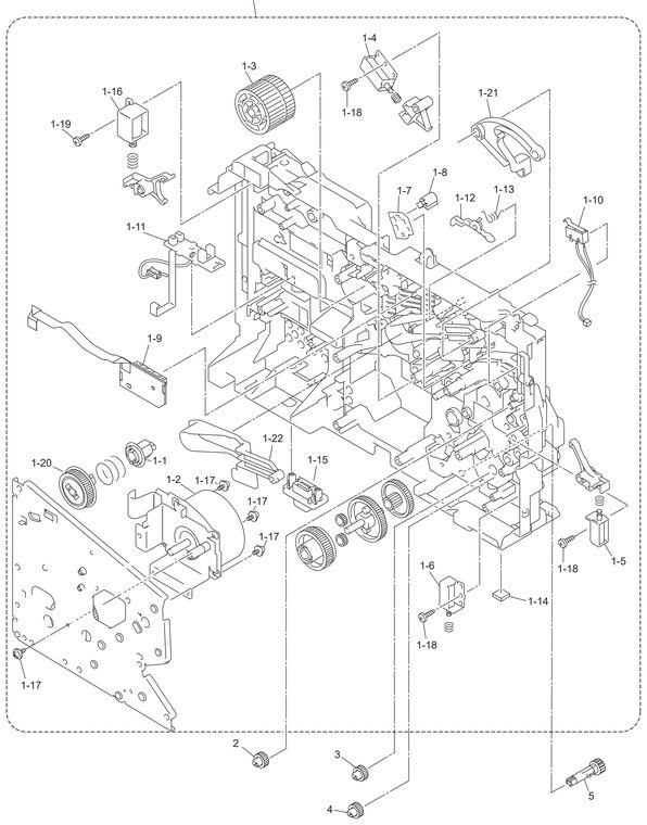 Brother HL5240 frame l drive