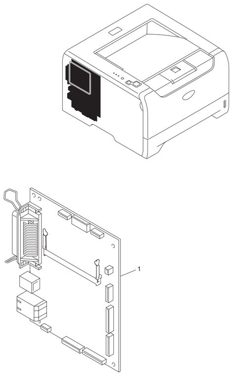 Brother HL5240 main pcb