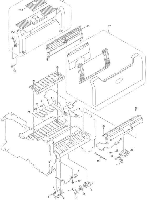 Brother HL5240 paper feeder