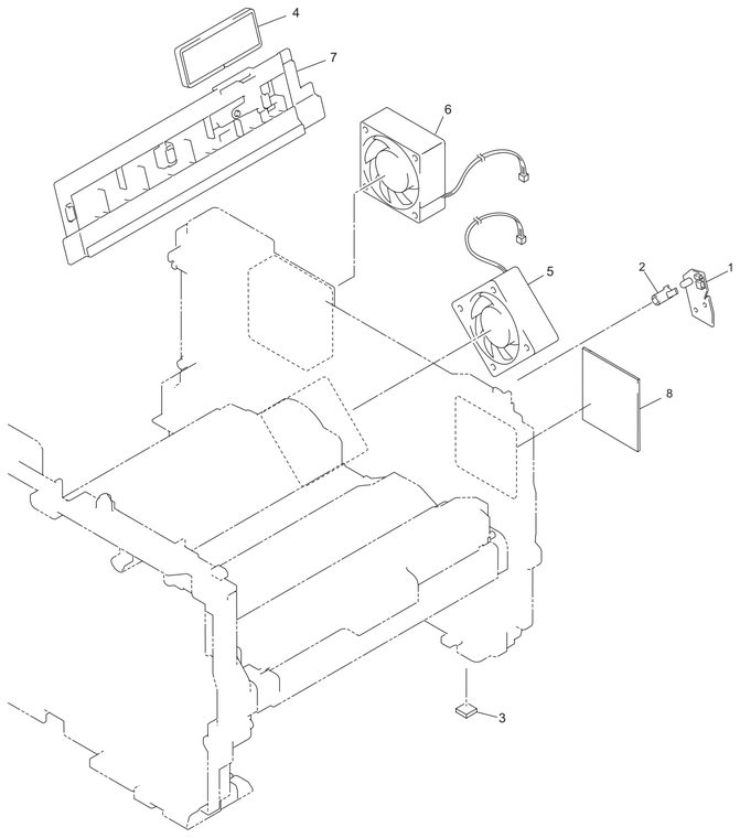 Brother HL5340 frame